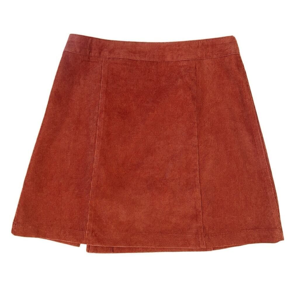 Entro Corduroy A Line Button Up Y2K Mini Skirt SZ Small Academia Back to School - Picture 2 of 12